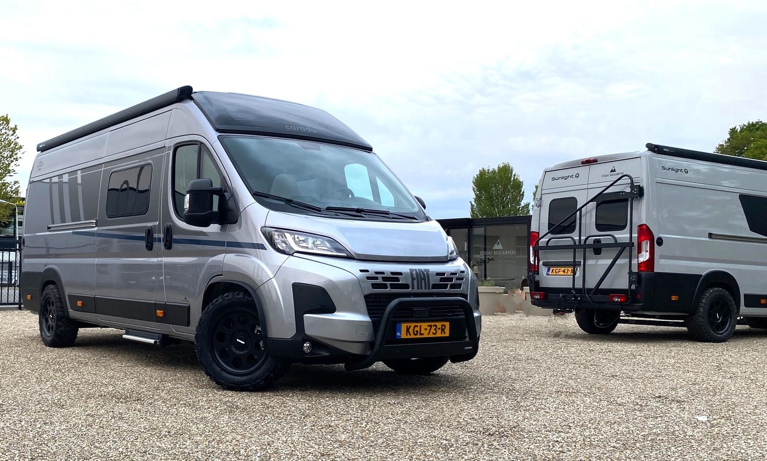 Het terrein van Stoere Buscampers in Elburg